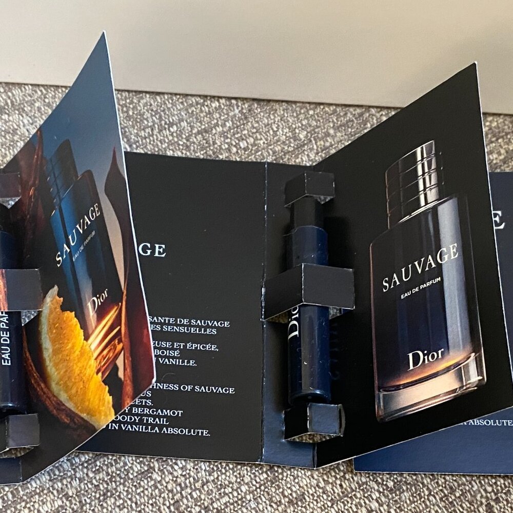 DIOR Navy Blue TROUSSE Pouch SAUVAGE Sample SPRAYS x 3 BRAND NEW - Picture 6 of 10